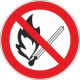 P 02 Запрещено применять открытый огонь